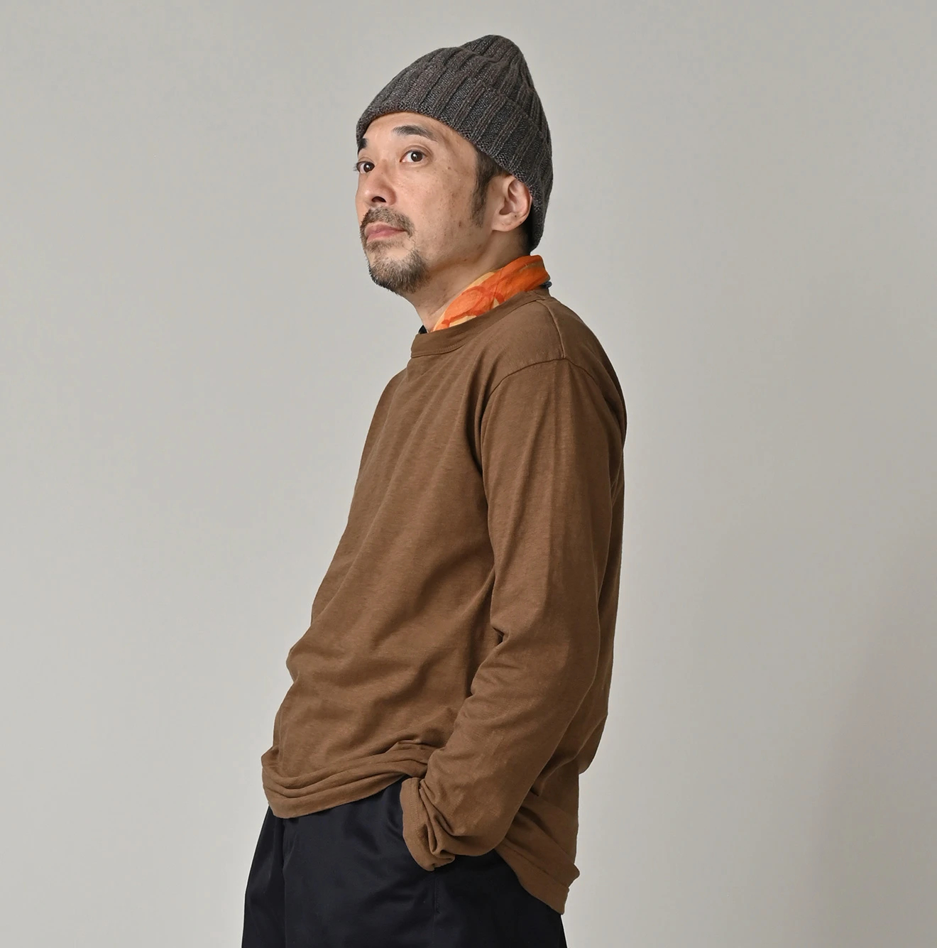 45R（フォーティファイブアール）| 天竺の90845星長袖Tシャツ Long