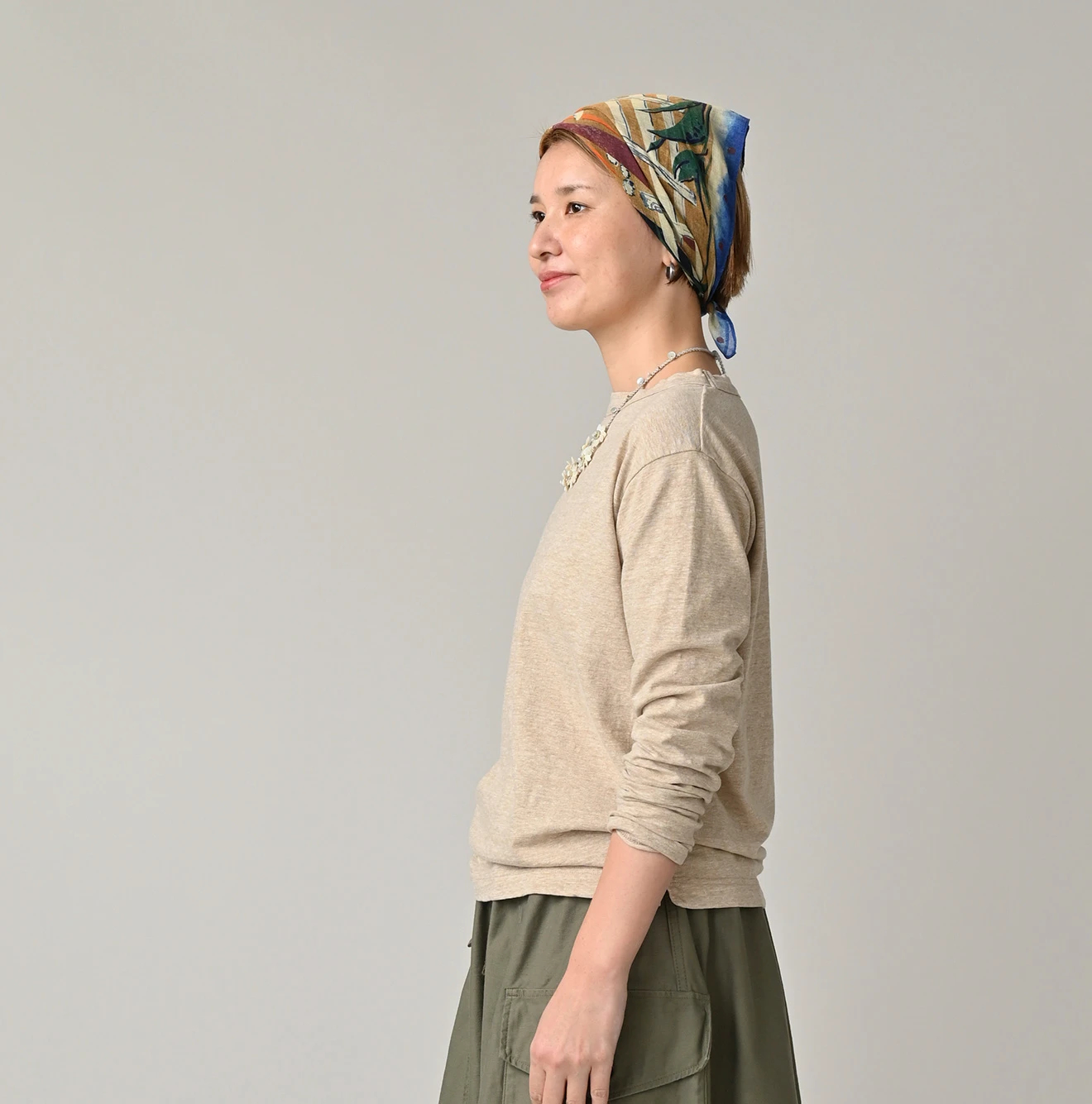 45R(フォーティファイブアール) |天竺の90845星長袖Tシャツ（トップ）