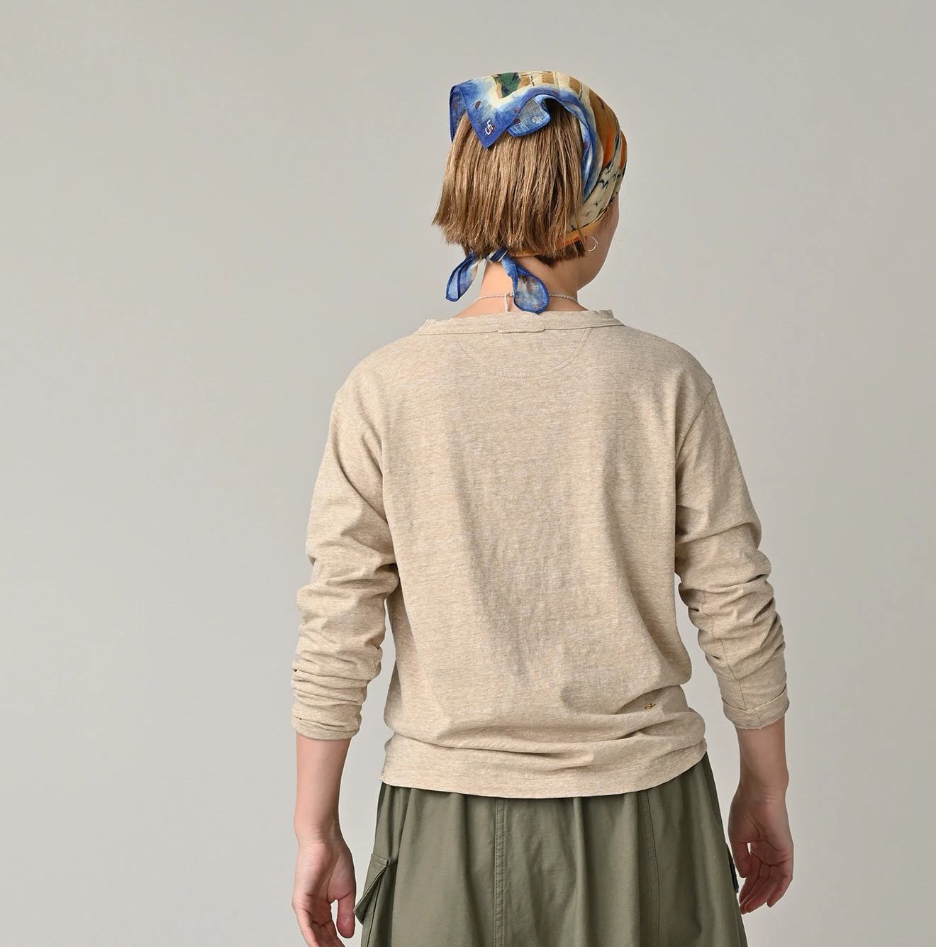 45R(フォーティファイブアール) |天竺の90845星長袖Tシャツ（トップ）