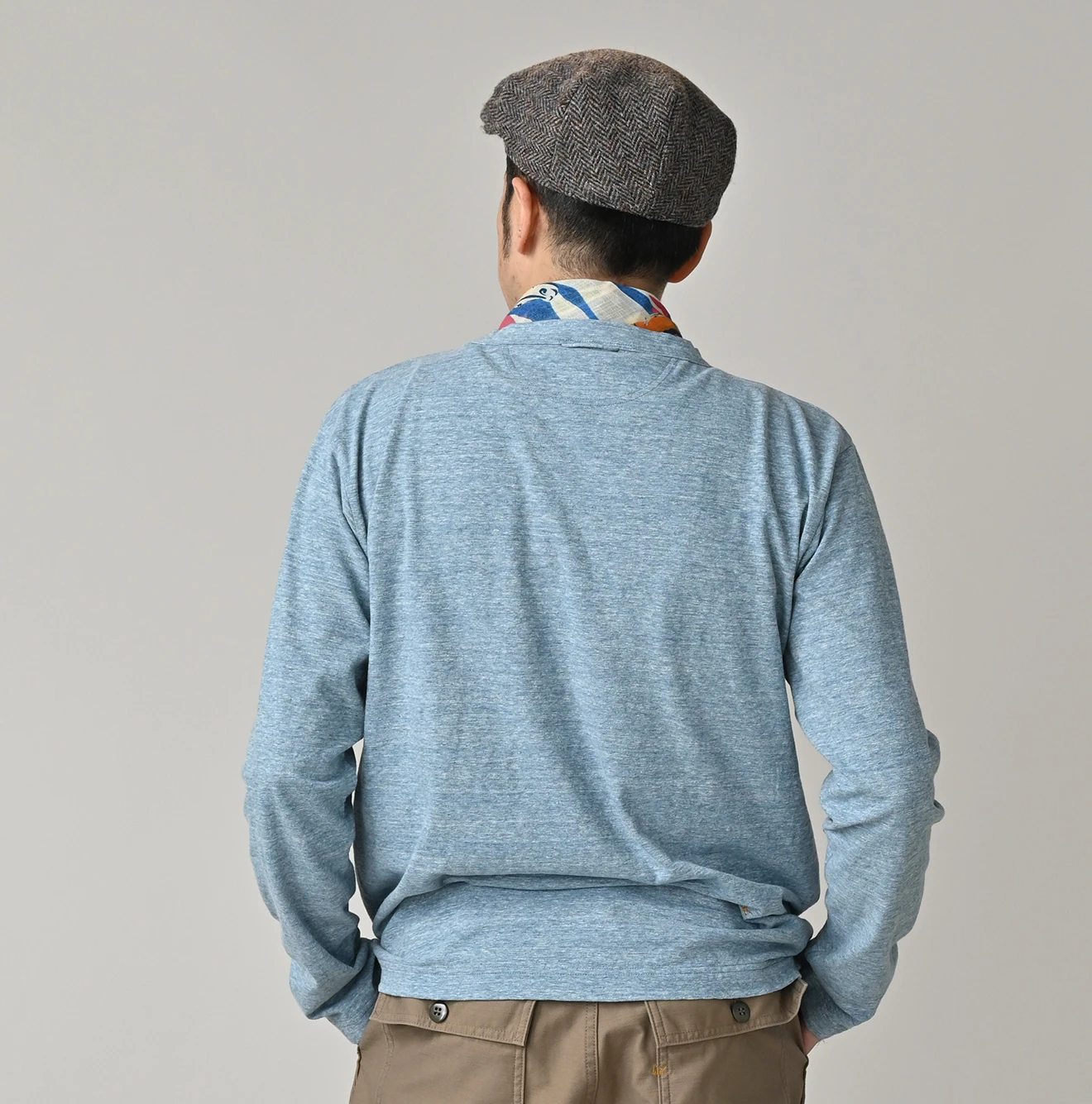 45R(フォーティファイブアール) |天竺の90845星長袖Tシャツ（トップ）