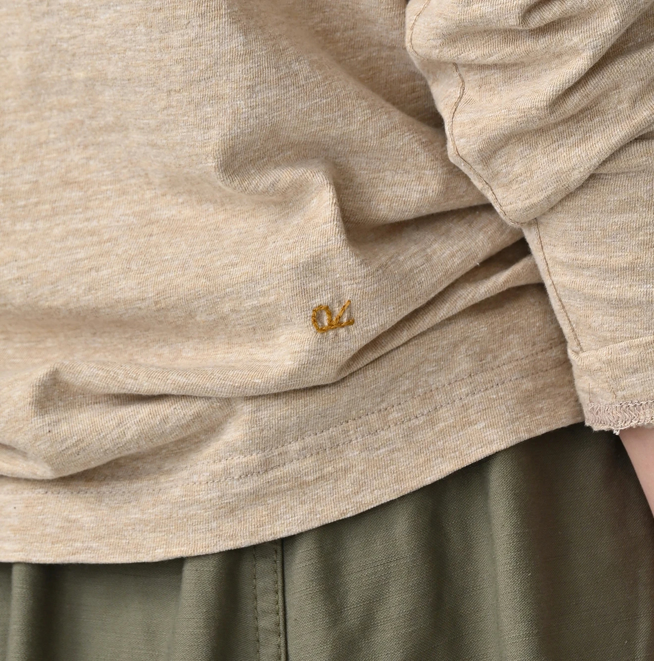 45R(フォーティファイブアール) |天竺の90845星長袖Tシャツ（トップ）