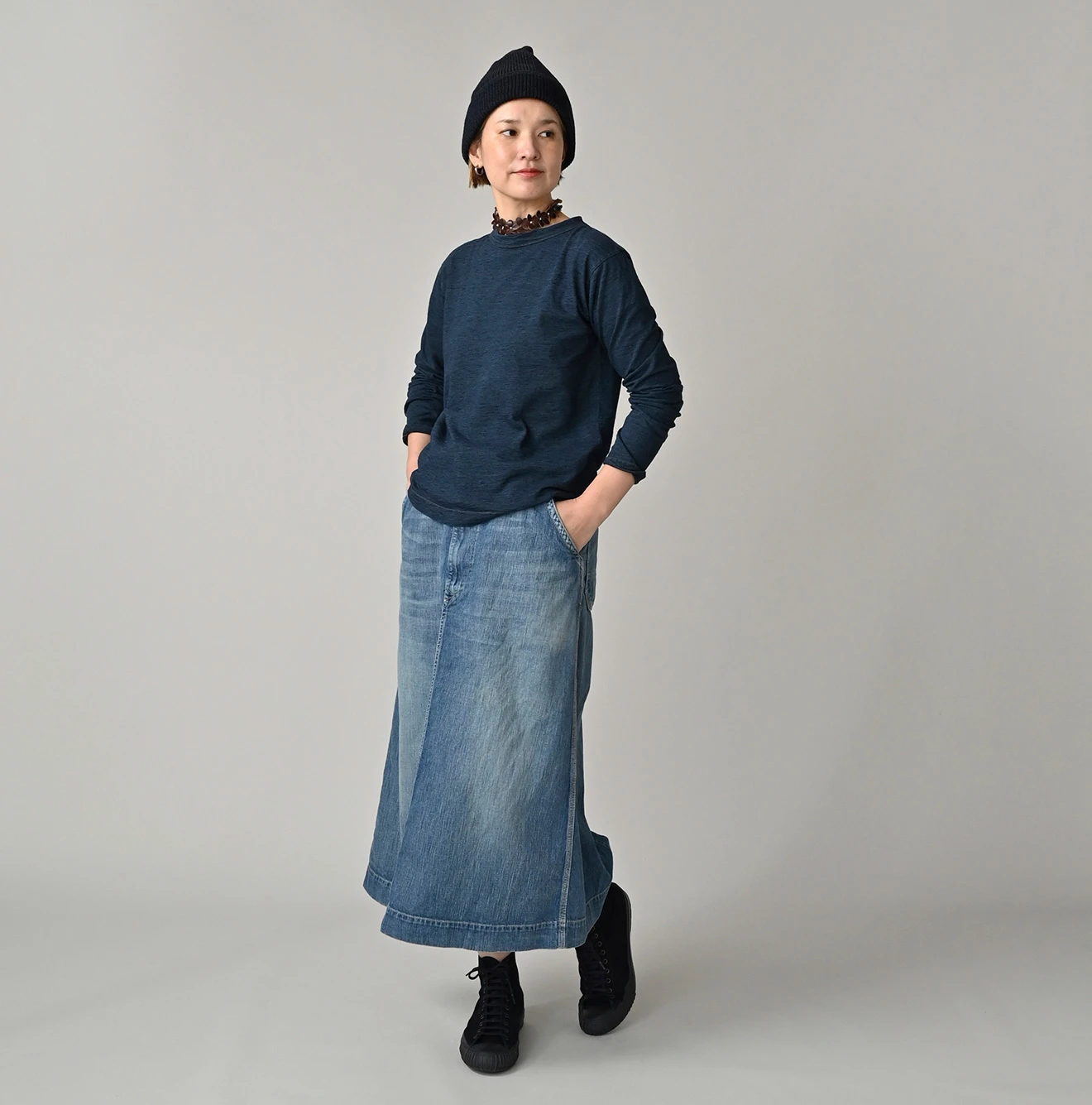 45R（フォーティファイブアール）| 天竺の90845星長袖Tシャツ