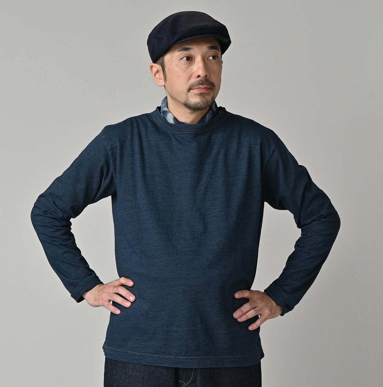45R（フォーティファイブアール）| 天竺の90845星長袖Tシャツ