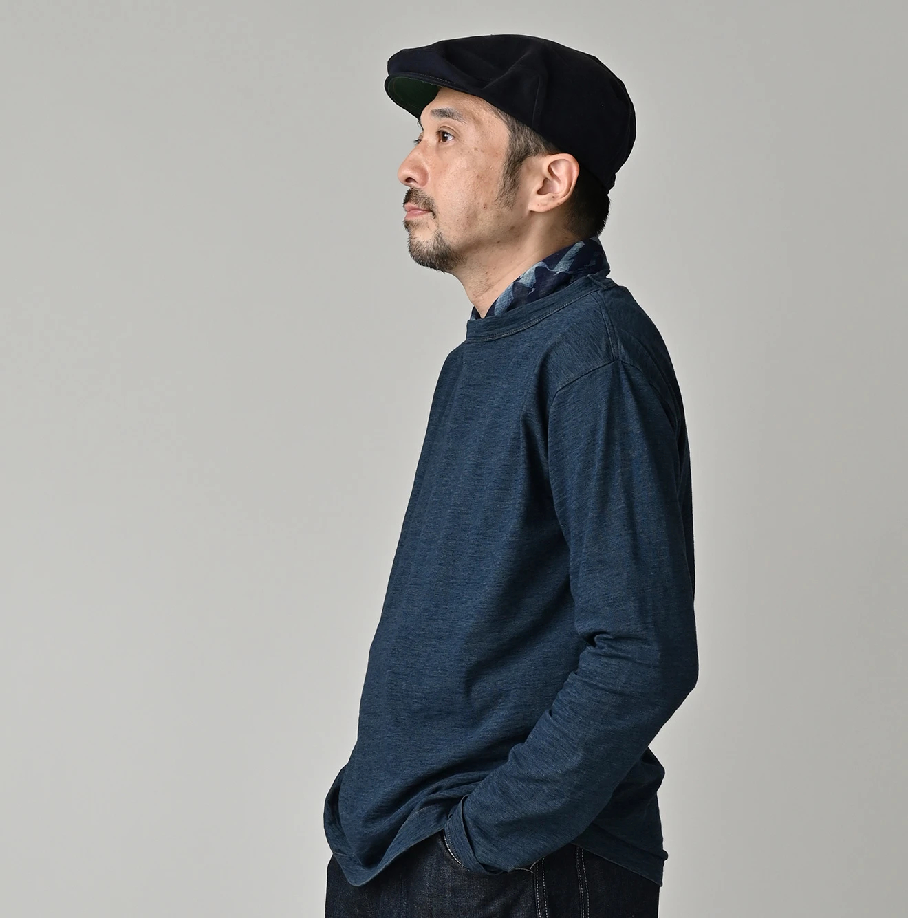 45R（フォーティファイブアール）| 天竺の90845星長袖Tシャツ