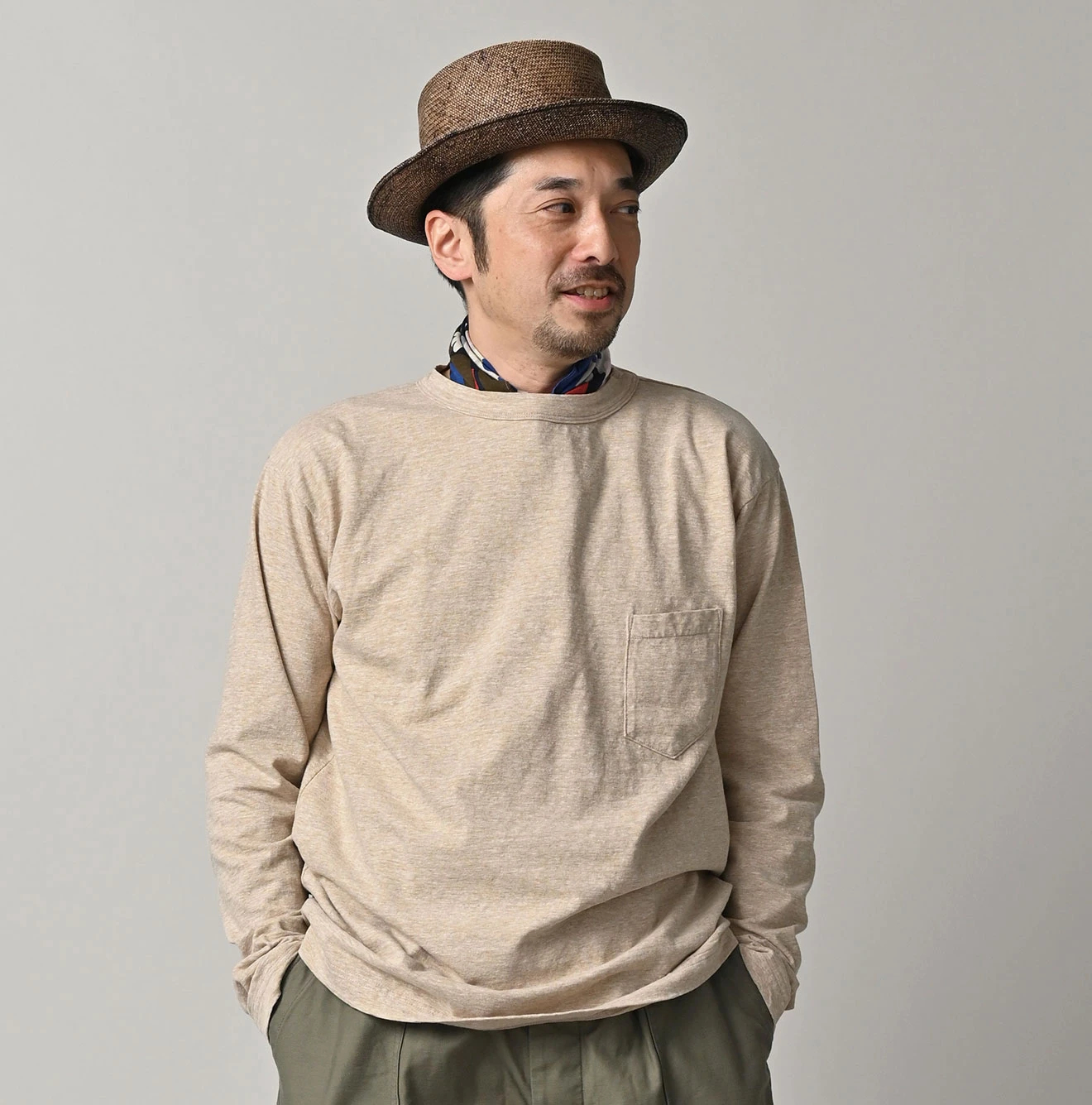 45R（フォーティファイブアール）| 天竺の90845星ポケTシャツ（トップ） Long Sleeve | 公式サイト・オンラインストア