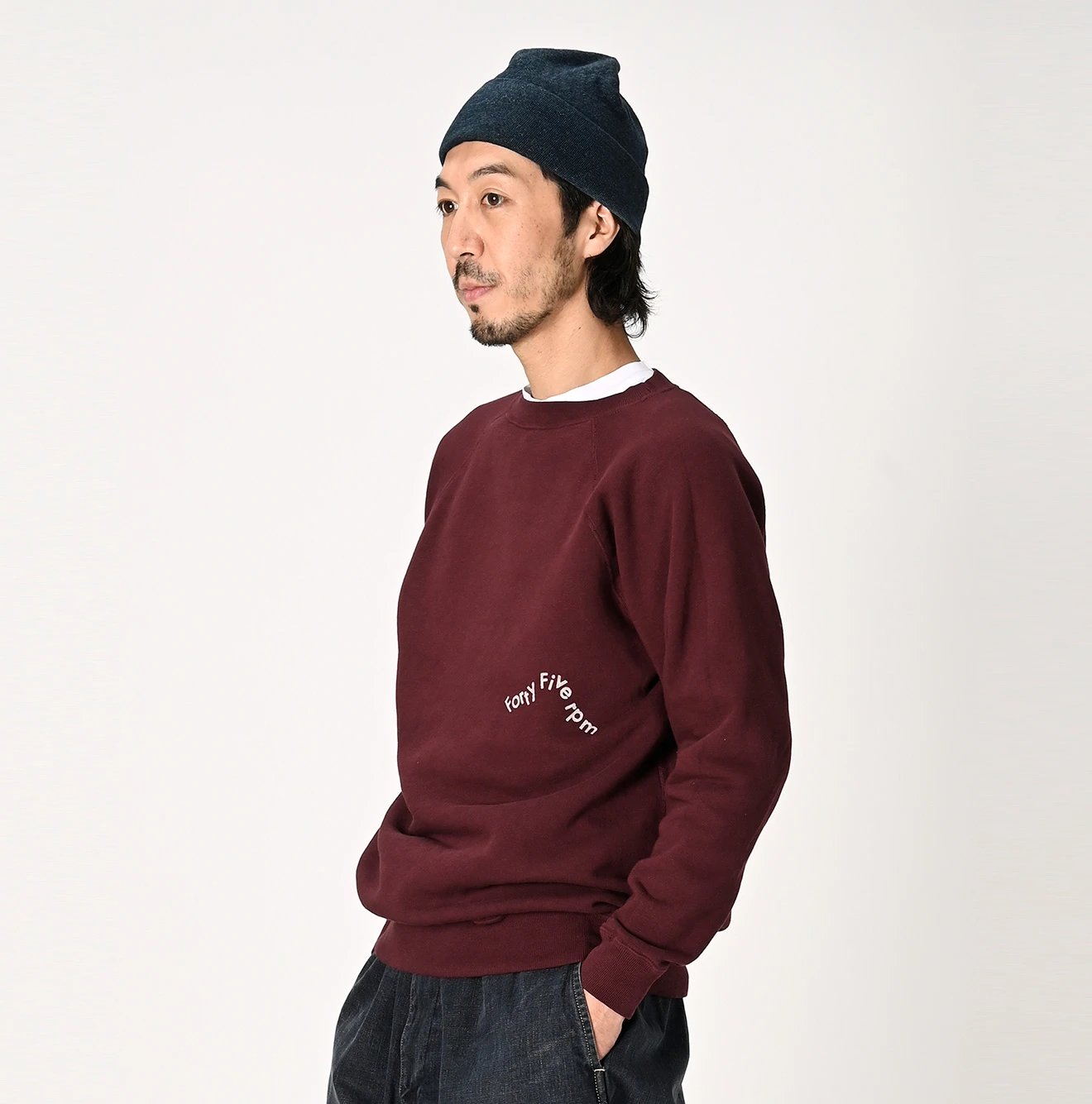 45R（フォーティファイブアール）| 富士アーチロゴプリント裏毛の908