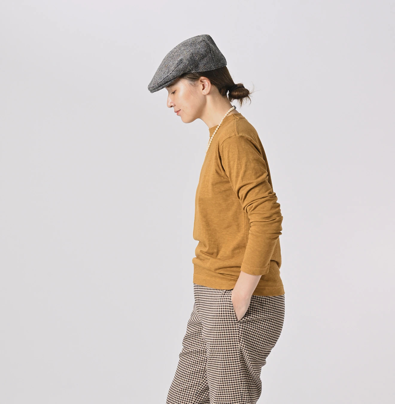 45R(フォーティファイブアール) |天竺の90845星Tシャツ（草木染め）