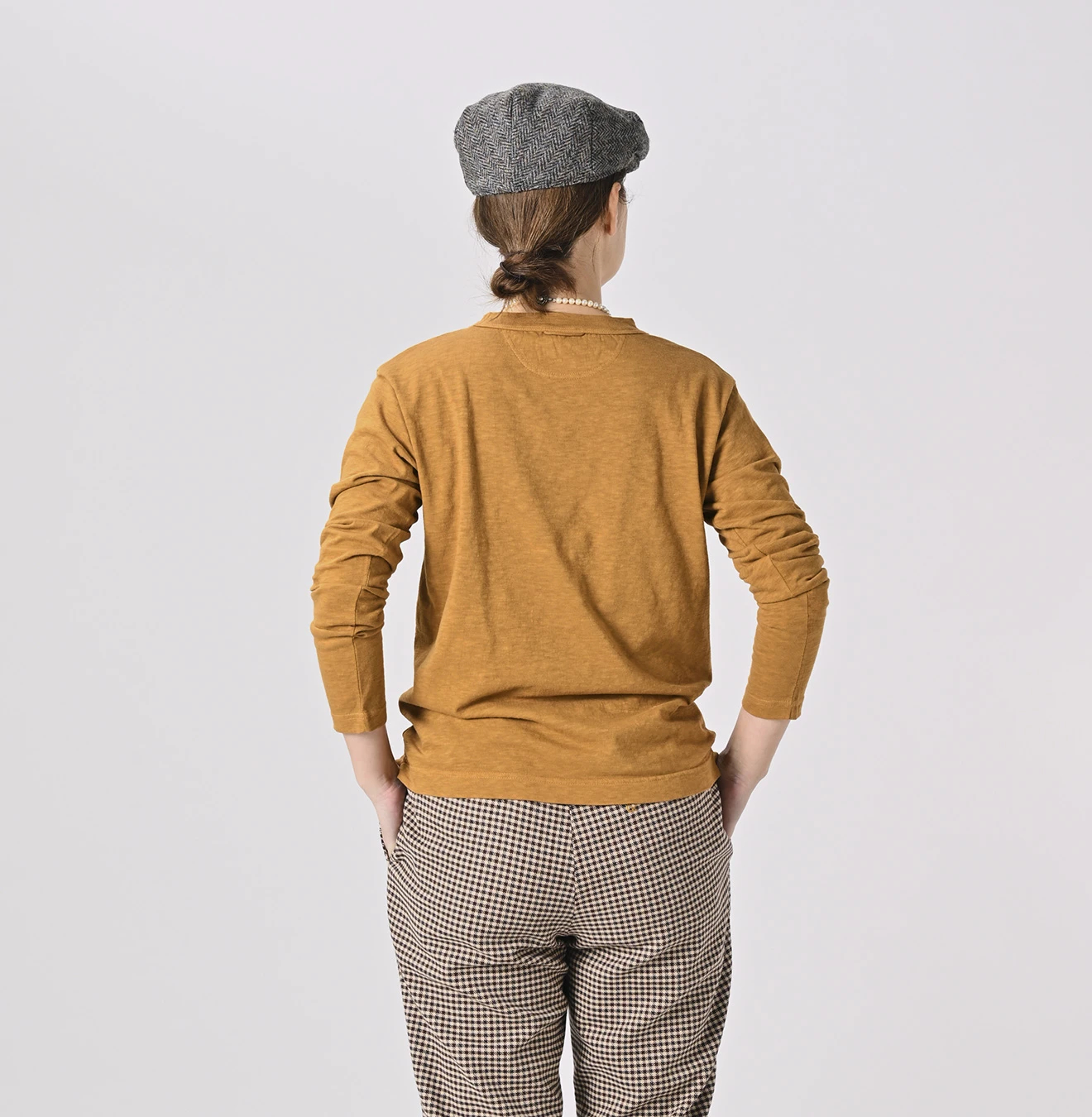 45R(フォーティファイブアール) |天竺の90845星Tシャツ（草木染め）