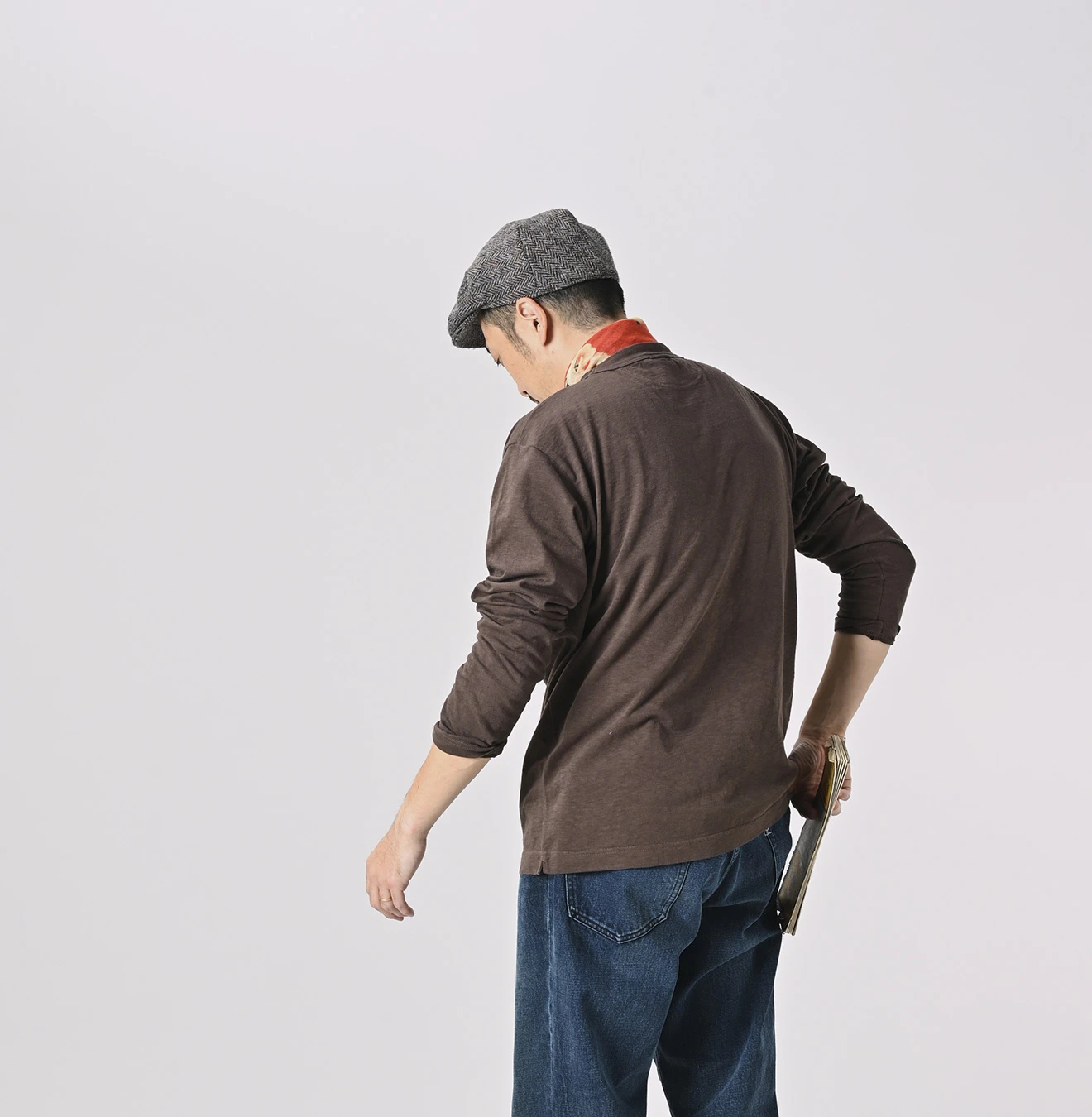 45R(フォーティファイブアール) |天竺の90845星Tシャツ（草木染め）