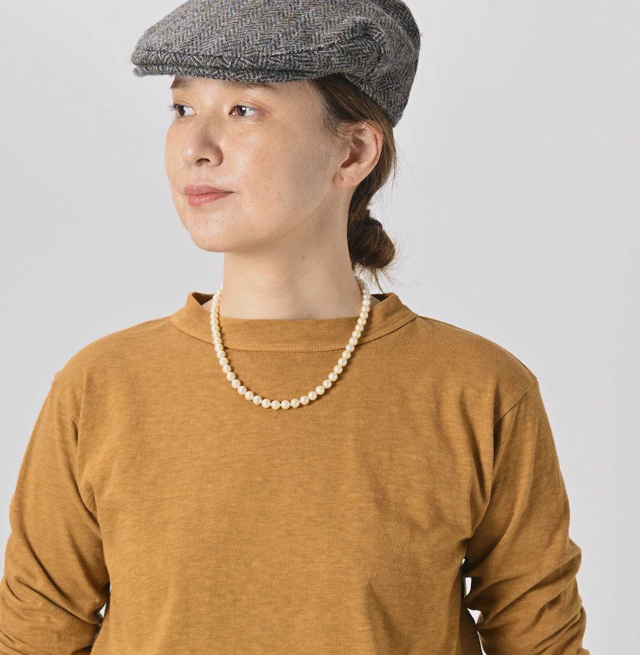 45R(フォーティファイブアール) |天竺の90845星Tシャツ（草木染め）