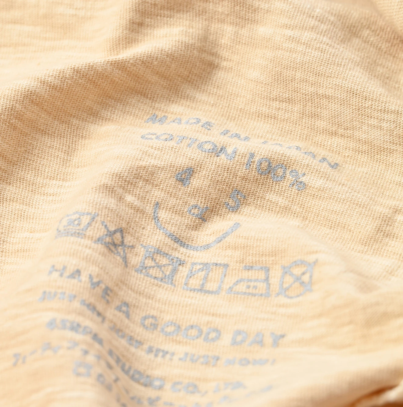 45R(フォーティファイブアール) |天竺の90845星Tシャツ（草木染め）