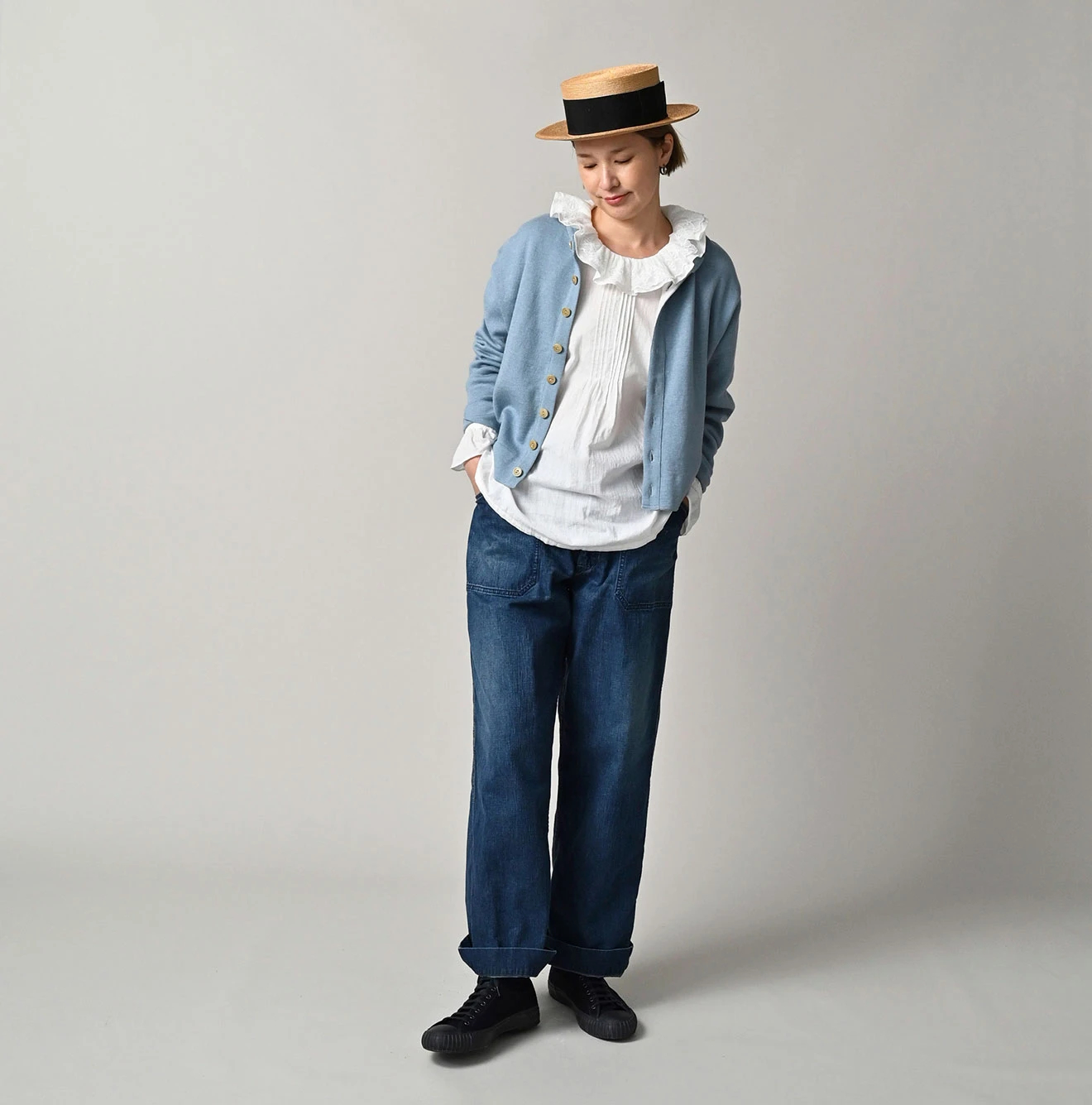 45R（フォーティファイブアール）| スムースのカーディガン Cardigan