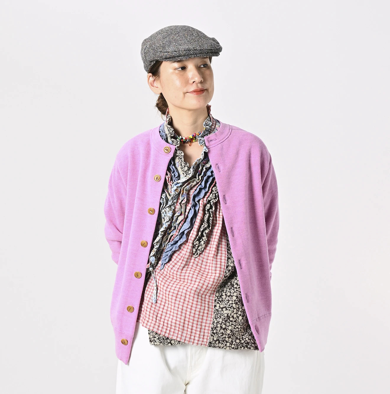 45R(フォーティファイブアール) |ヨコ裏毛の908カーディガン