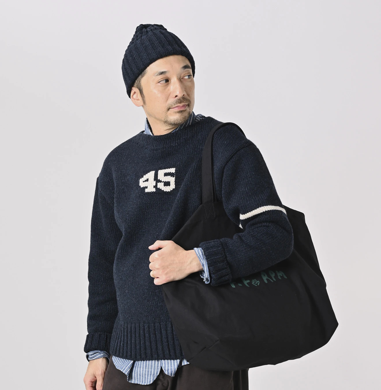 45R（フォーティファイブアール）| インドの45星トート（大） Bag