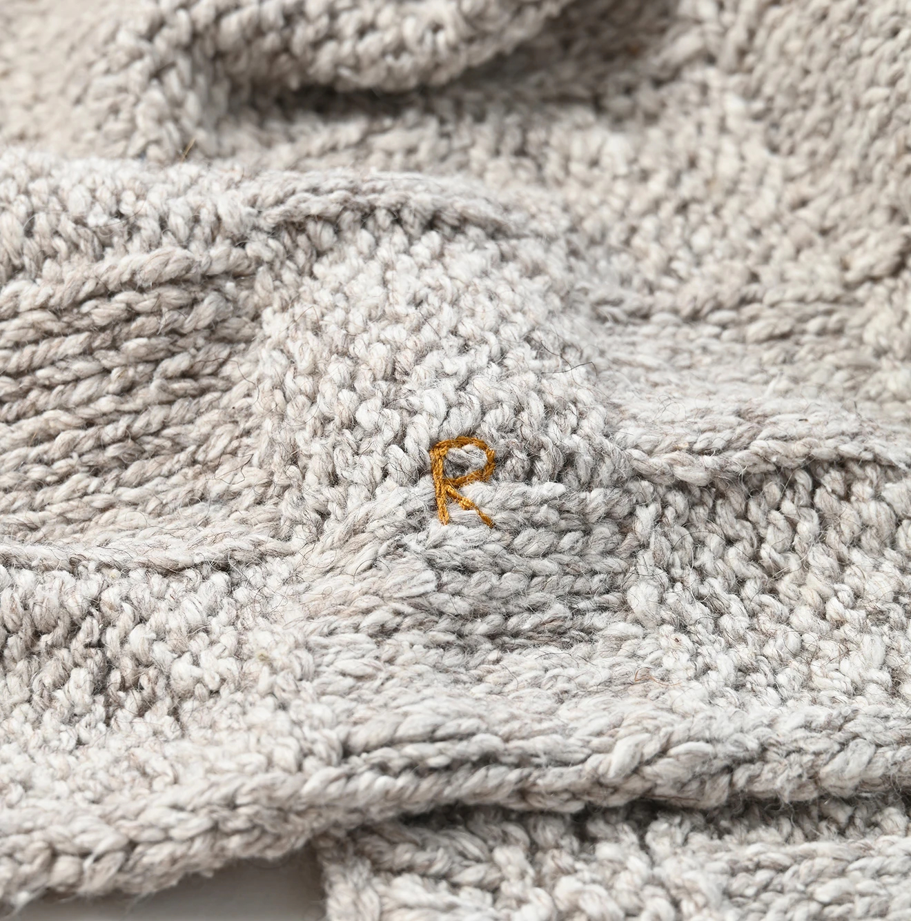 45R(フォーティファイブアール) |藍染ミックスのニットストール