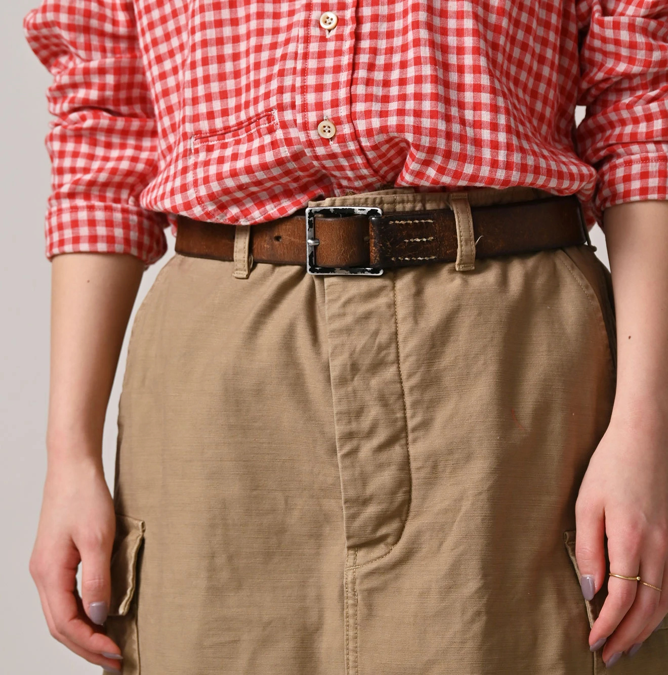 45R(フォーティファイブアール) |バックサテンのカーゴスカート