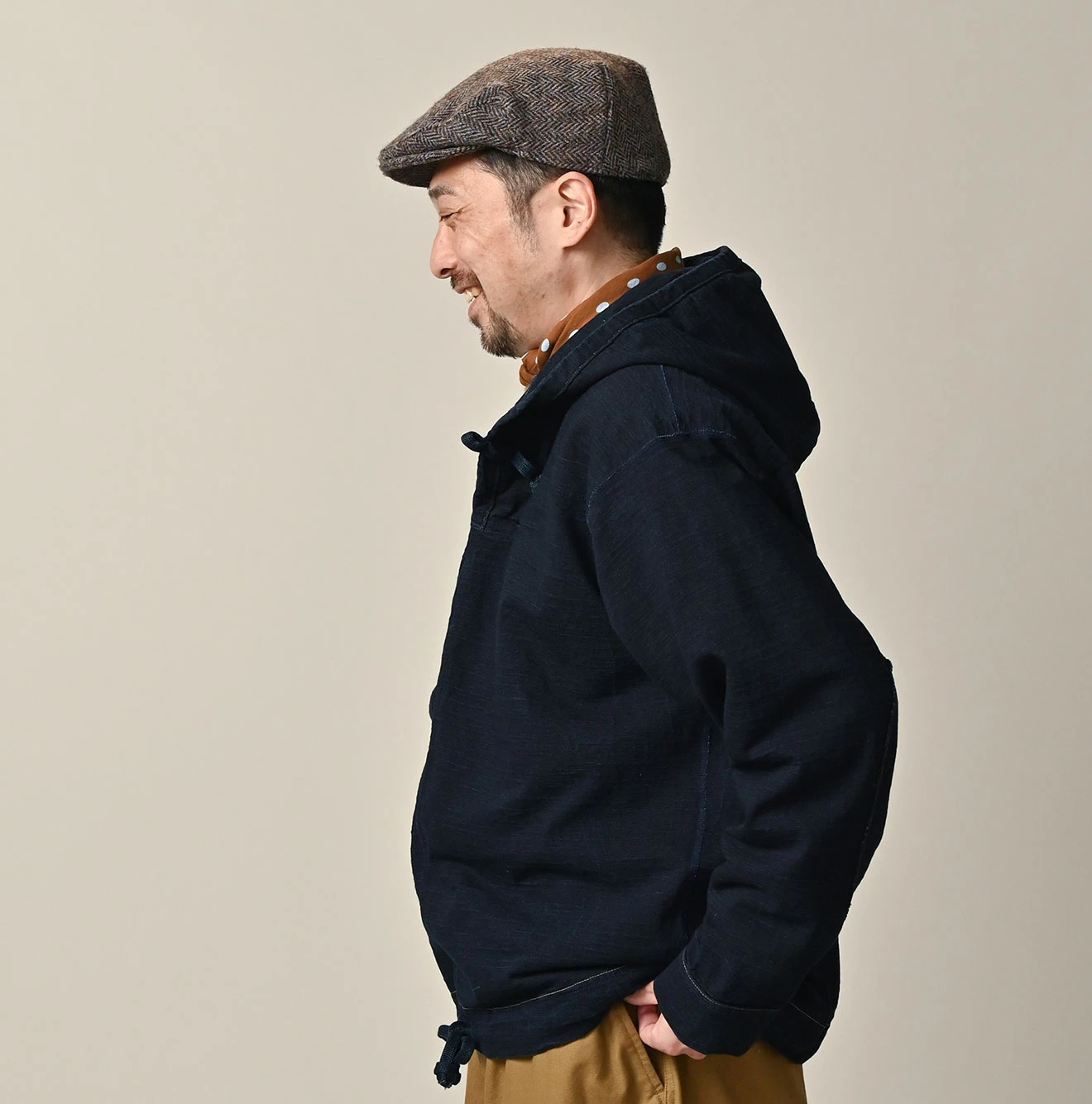 45R(フォーティファイブアール) |でこぼこ天竺の908フーディー（インディゴ）