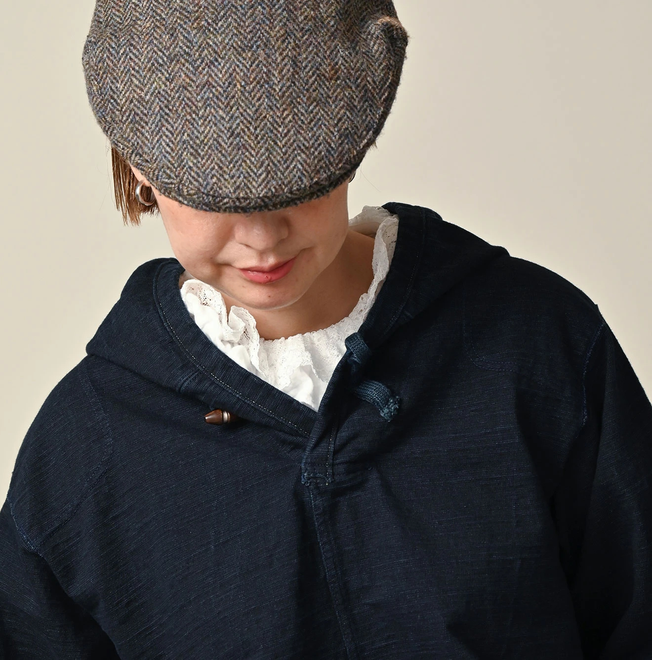 45R(フォーティファイブアール) |でこぼこ天竺の908フーディー（インディゴ）