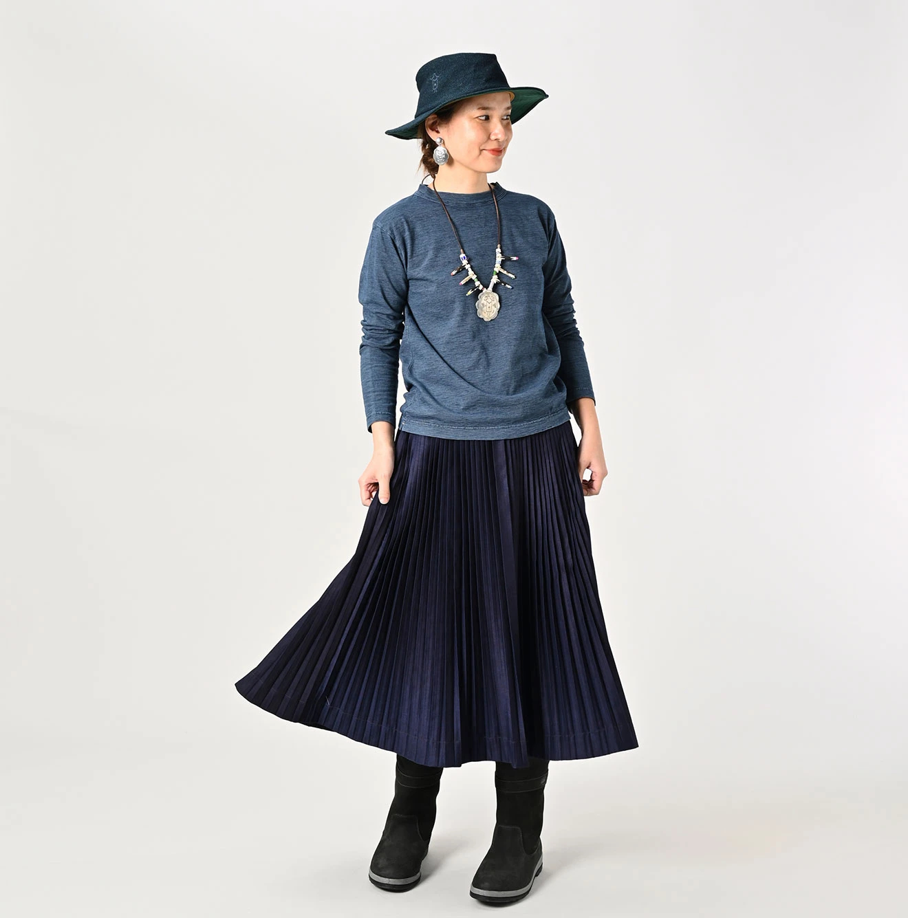 45R（フォーティファイブアール）| 天竺の90845星Tシャツ（インディゴ
