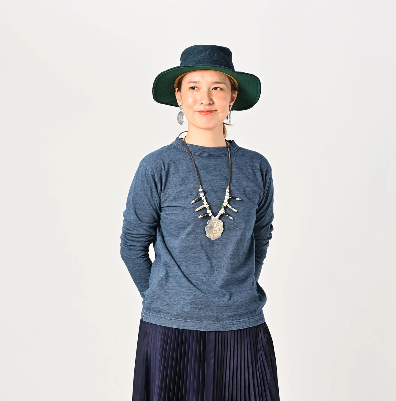 45R（フォーティファイブアール）| 天竺の90845星Tシャツ（インディゴ