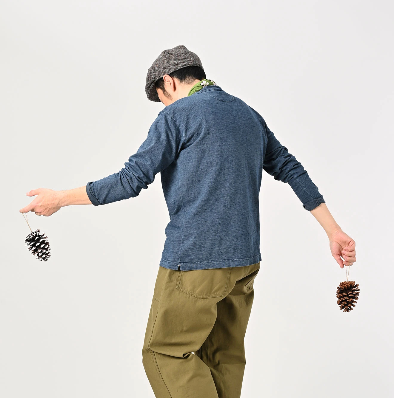 45R（フォーティファイブアール）| 天竺の90845星Tシャツ（インディゴ
