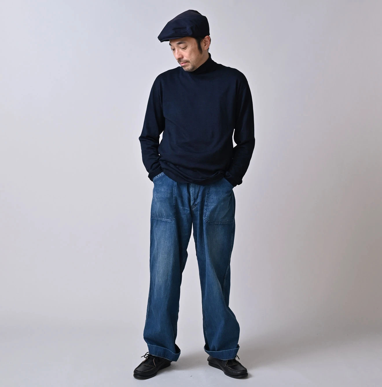 45R(フォーティファイブアール) |ホール超ガーゼの908タートル（インディゴ）