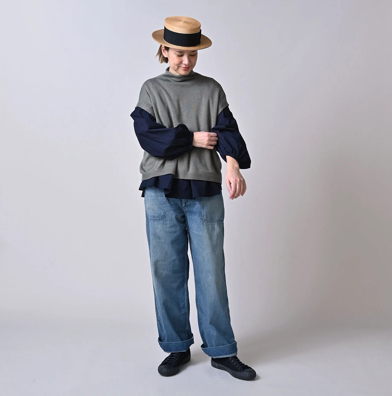 45R（フォーティファイブアール）| ローゲージ超ガーゼのMベスト Vest