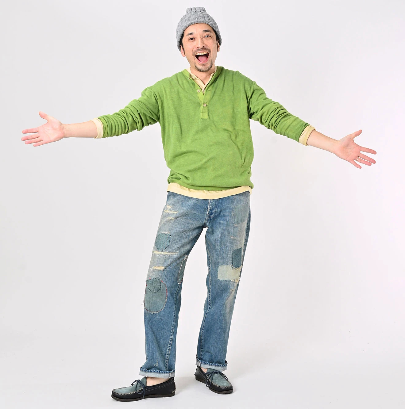 45R(フォーティファイブアール) |ホール超ガーゼの908ヘンリー（草木染め）