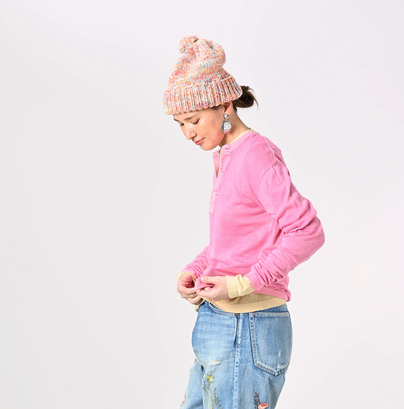 45R(フォーティファイブアール) |ホール超ガーゼの908ヘンリー（草木染め）