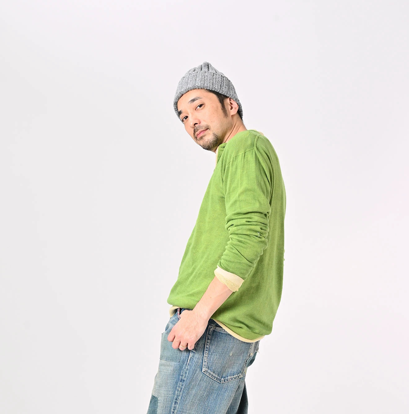 45R(フォーティファイブアール) |ホール超ガーゼの908ヘンリー（草木染め）