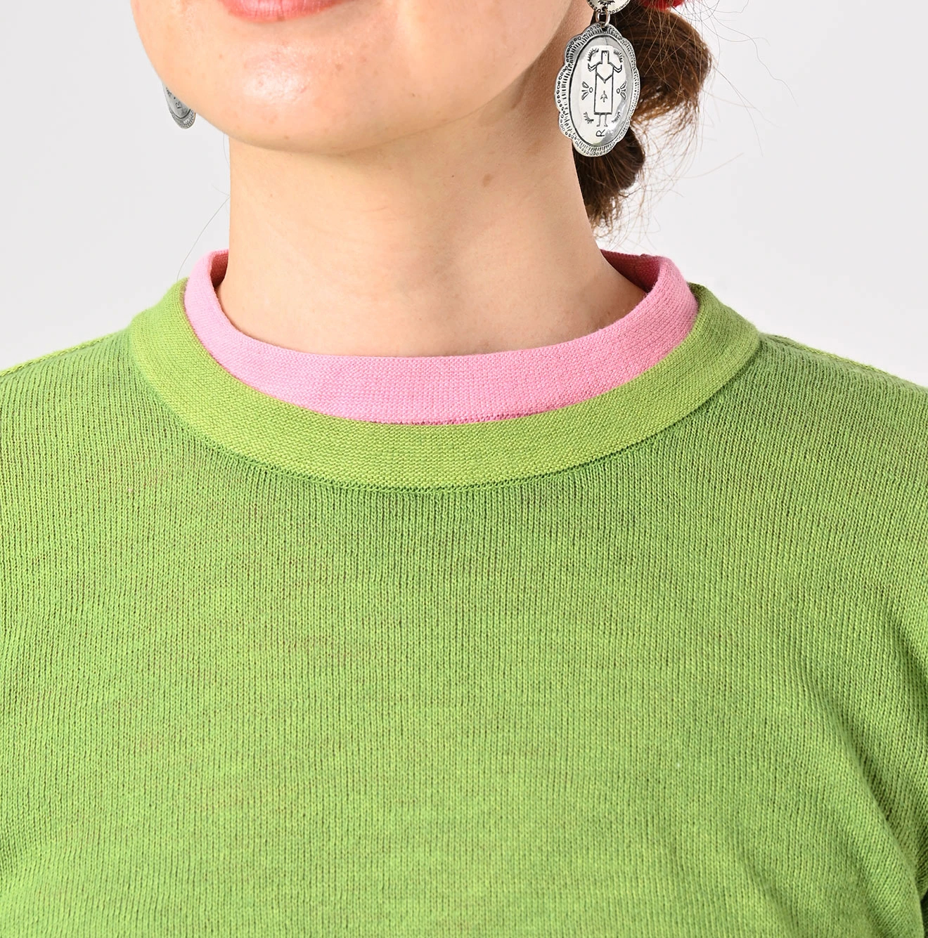 45R(フォーティファイブアール) |ホール超ガーゼの908クルー（45草染）