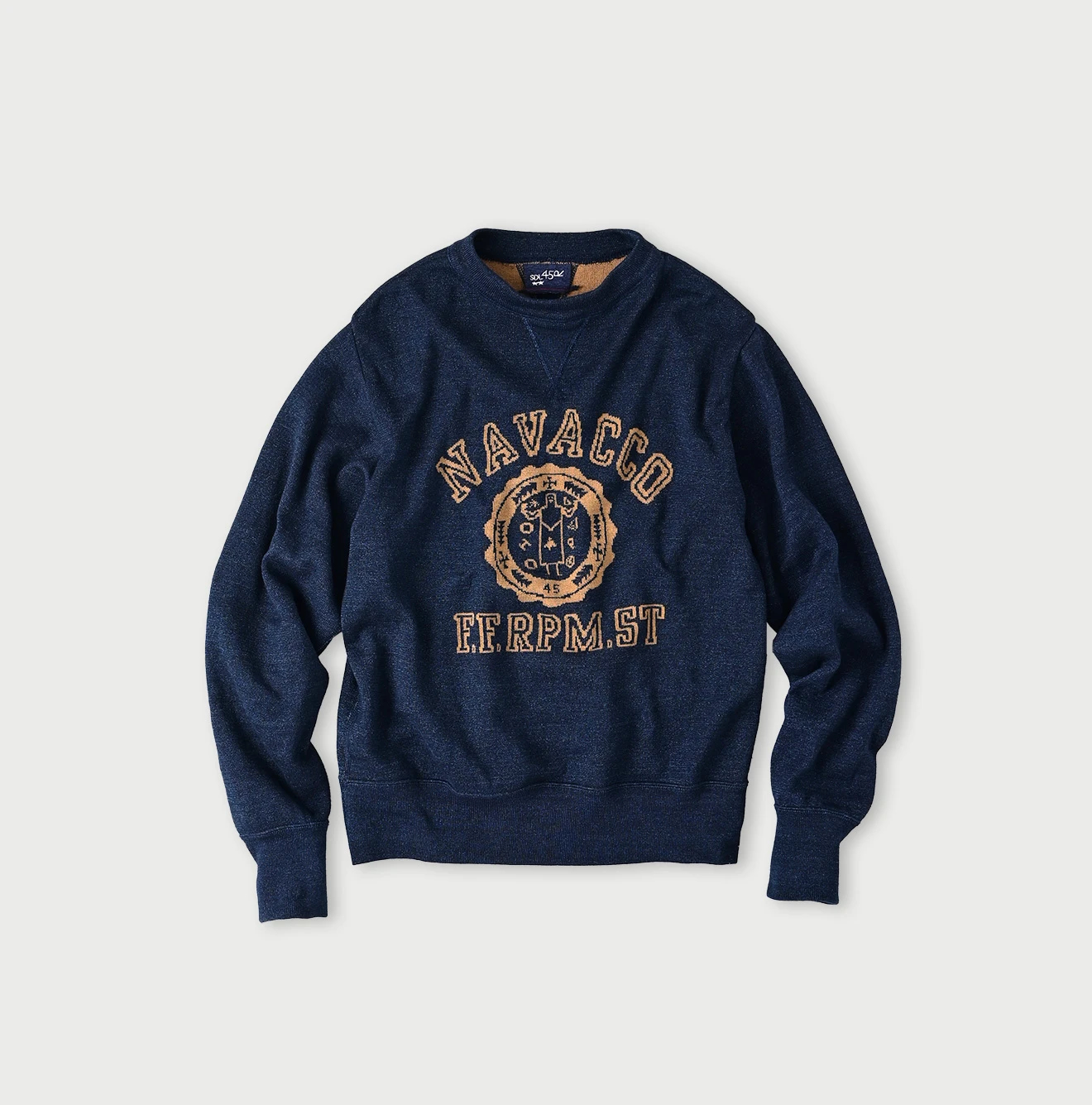 45R(フォーティファイブアール) |スムースの908カレッジニットソー（インディゴ）