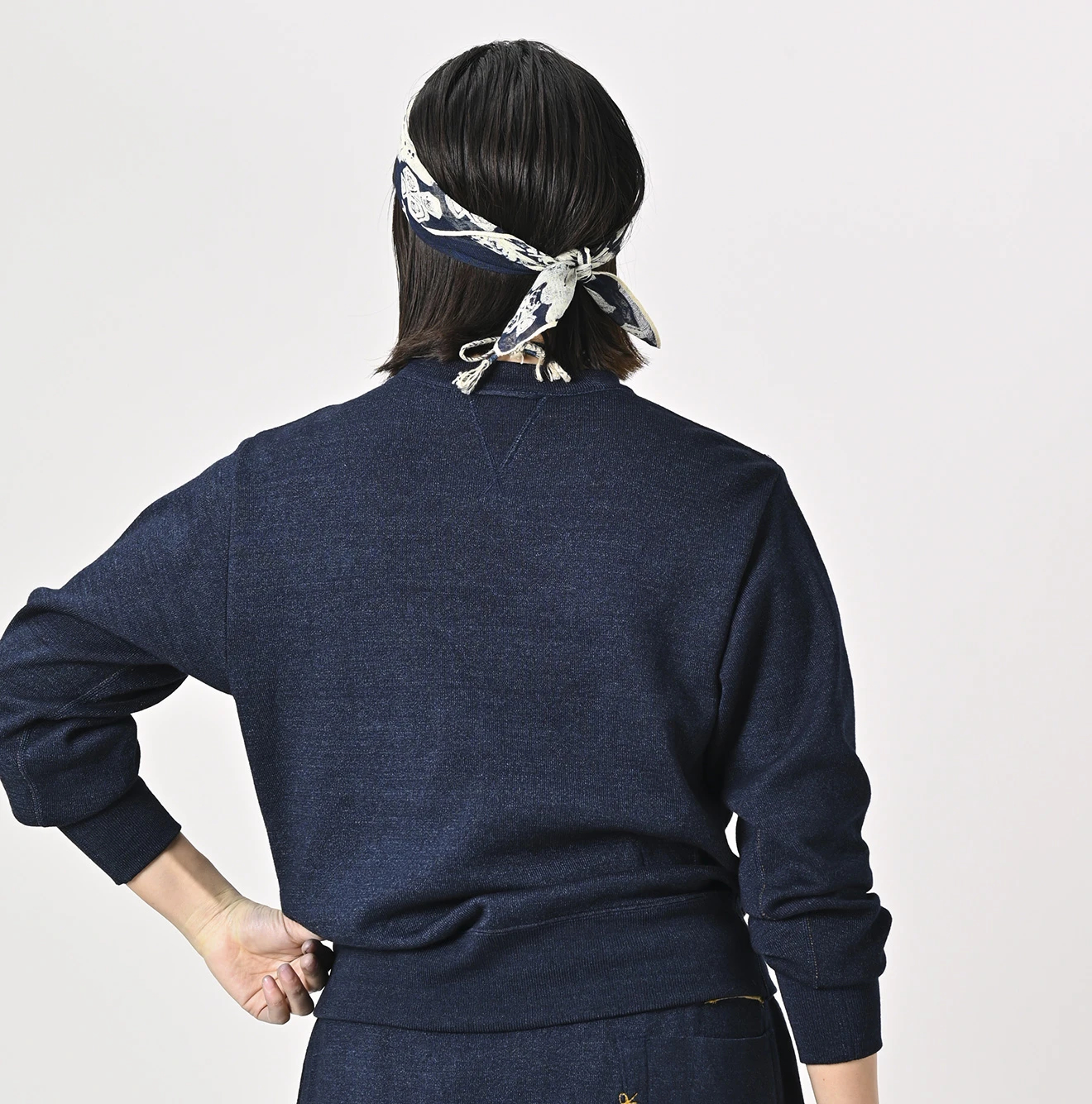 45R(フォーティファイブアール) |スムースの908カレッジニットソー（インディゴ）