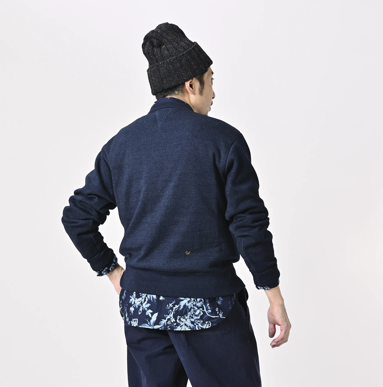 45R(フォーティファイブアール) |スムースの908カレッジニットソー（インディゴ）