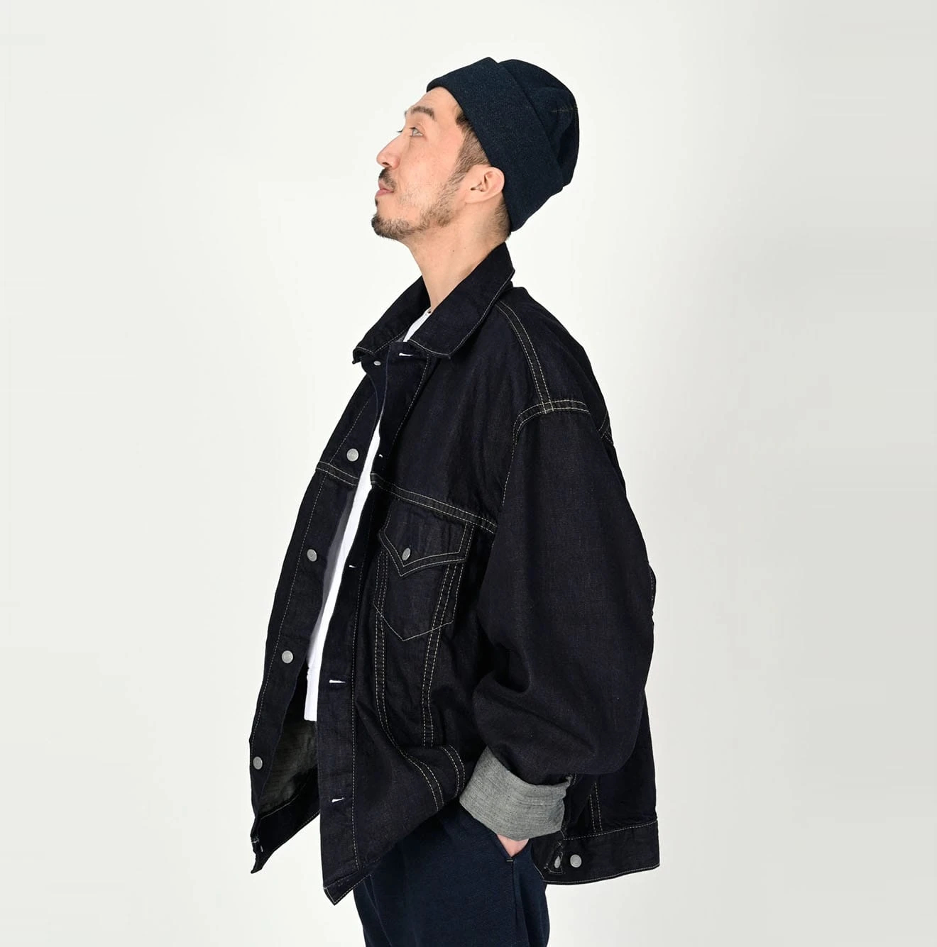 45R(フォーティファイブアール) |ライ麦デニムの908空比古比女ジャン9.8サイズ（インディゴ濃）