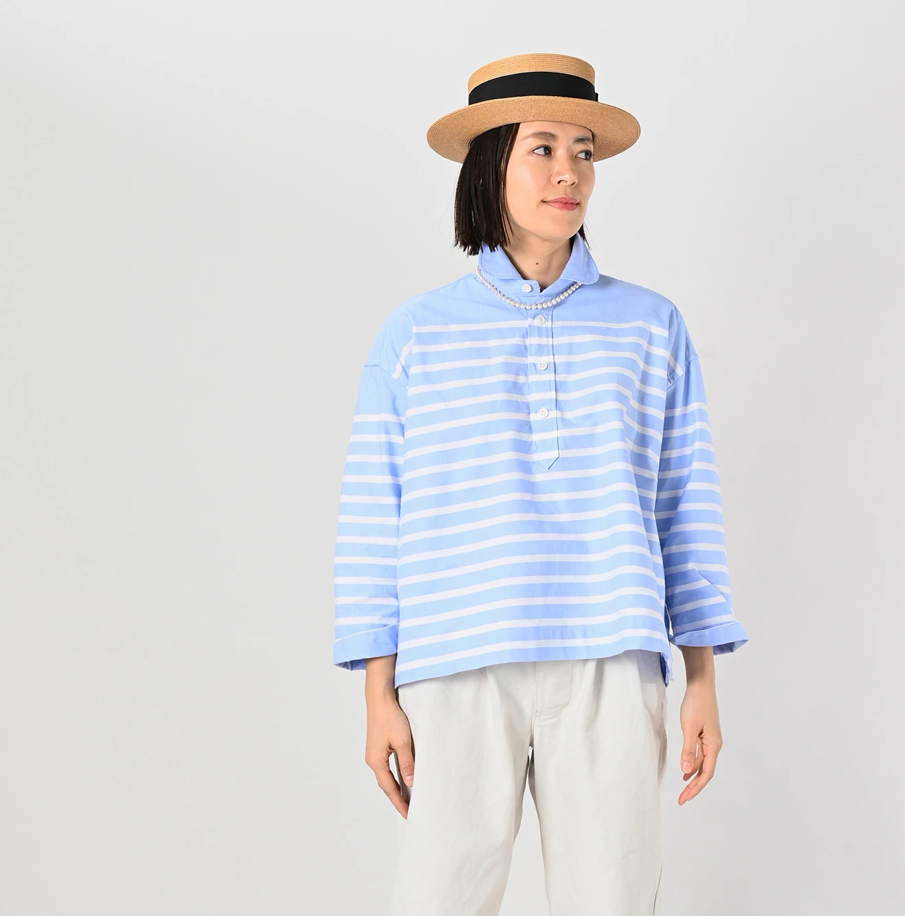 45R(フォーティファイブアール) |スーピマオックスのバスクMシャツ