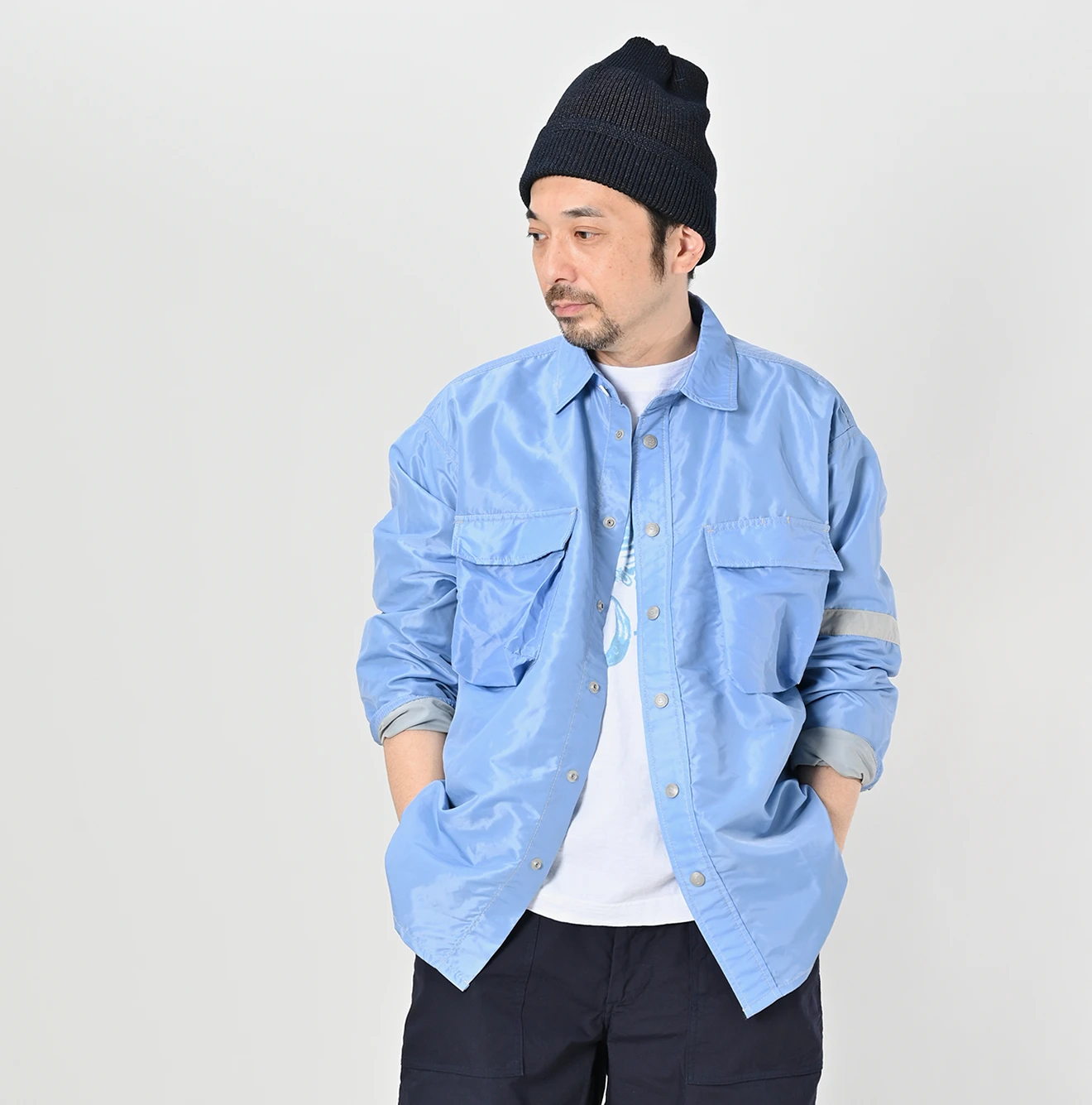 45R(フォーティファイブアール) |葉山ものがたり厚ナイロンの908オーバーシャツ