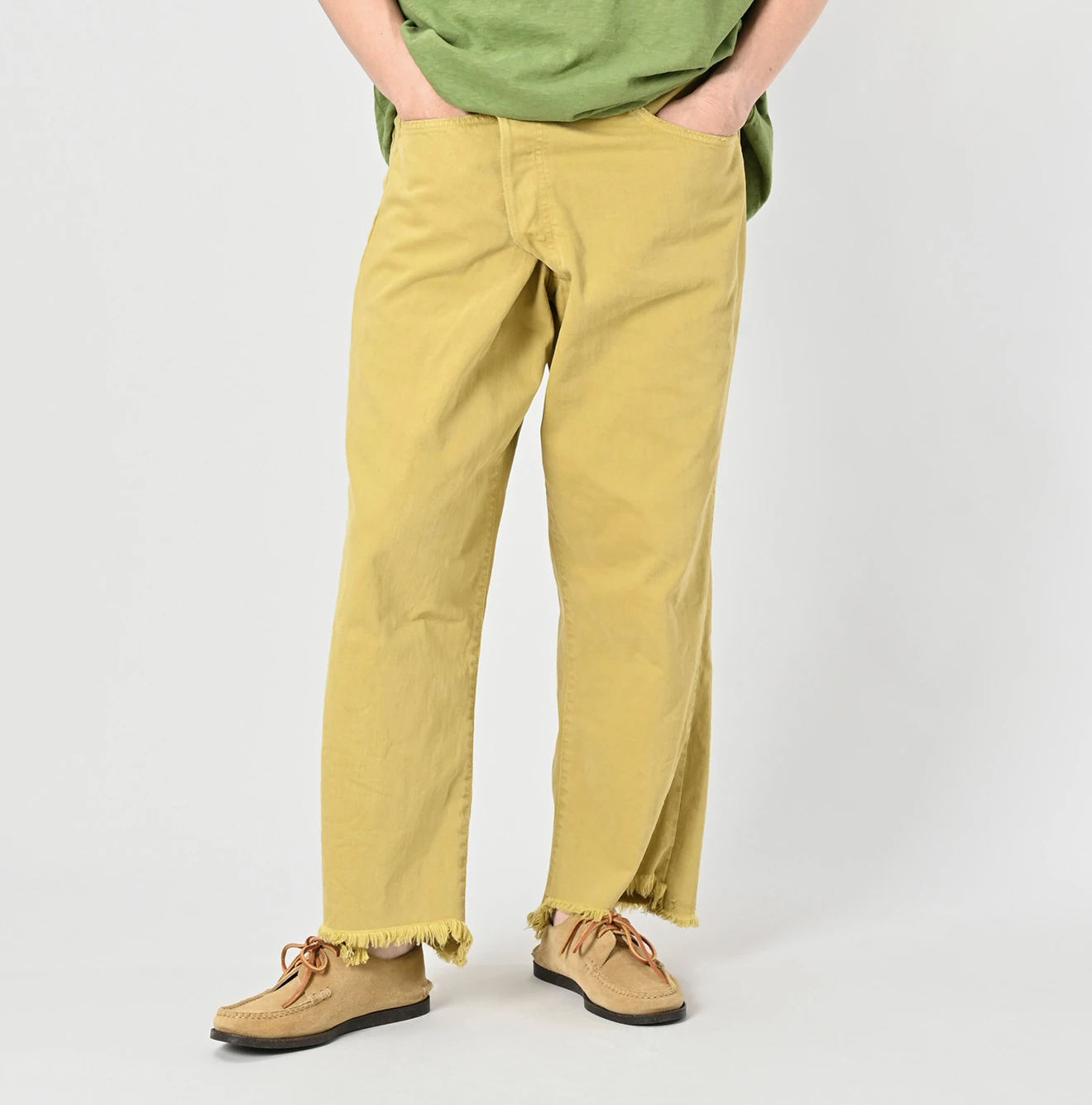 45R(フォーティファイブアール) |ライ麦デニムのクロスオーバーパンツ（再び・春色）