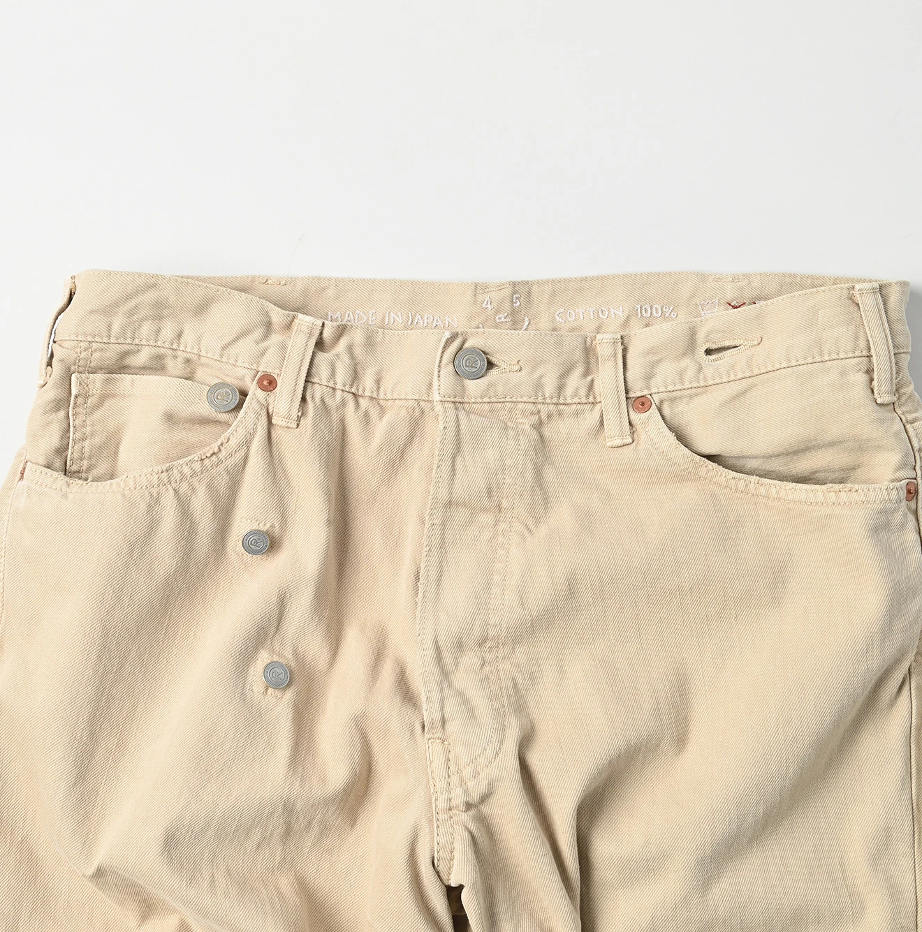 45R(フォーティファイブアール) |ライ麦デニムのクロスオーバーパンツ（再び・春色）