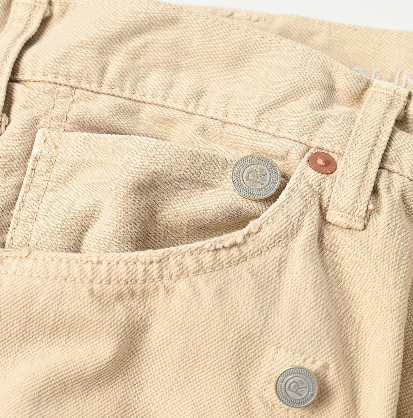 45R(フォーティファイブアール) |ライ麦デニムのクロスオーバーパンツ（再び・春色）