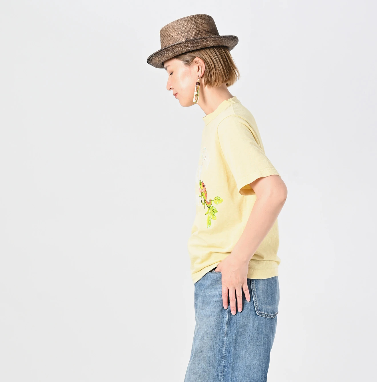 45R☆ペーペーくんベタッチプリントの908Tシャツ 45R（フォーティ