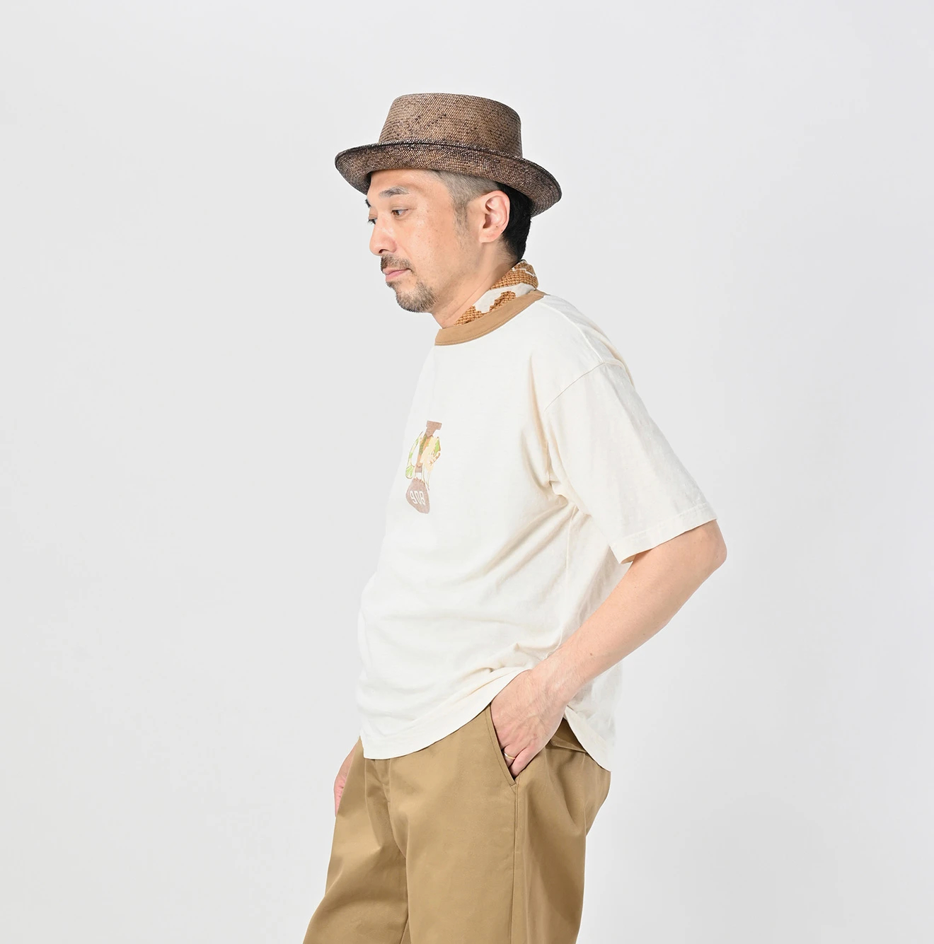 45R(フォーティファイブアール) |チャメレイオンYプリントの908Tシャツ