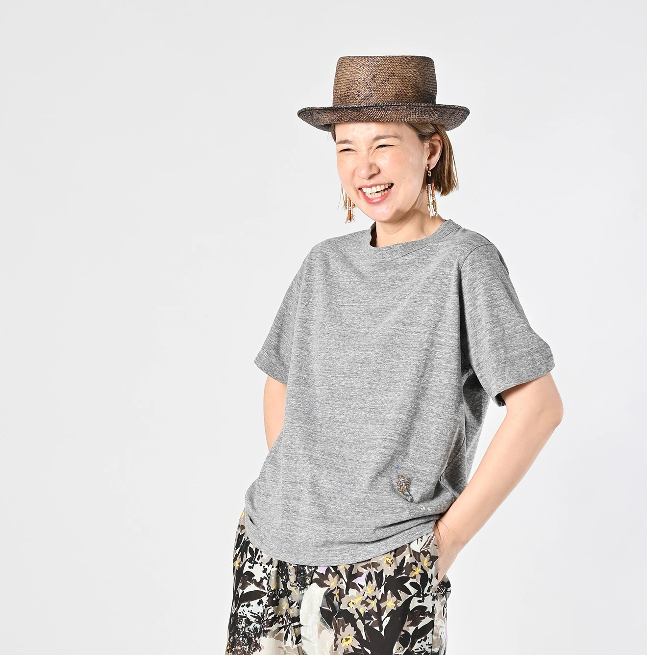 45R(フォーティファイブアール) |チャメレイオン刺繍の908Tシャツ（トップ）