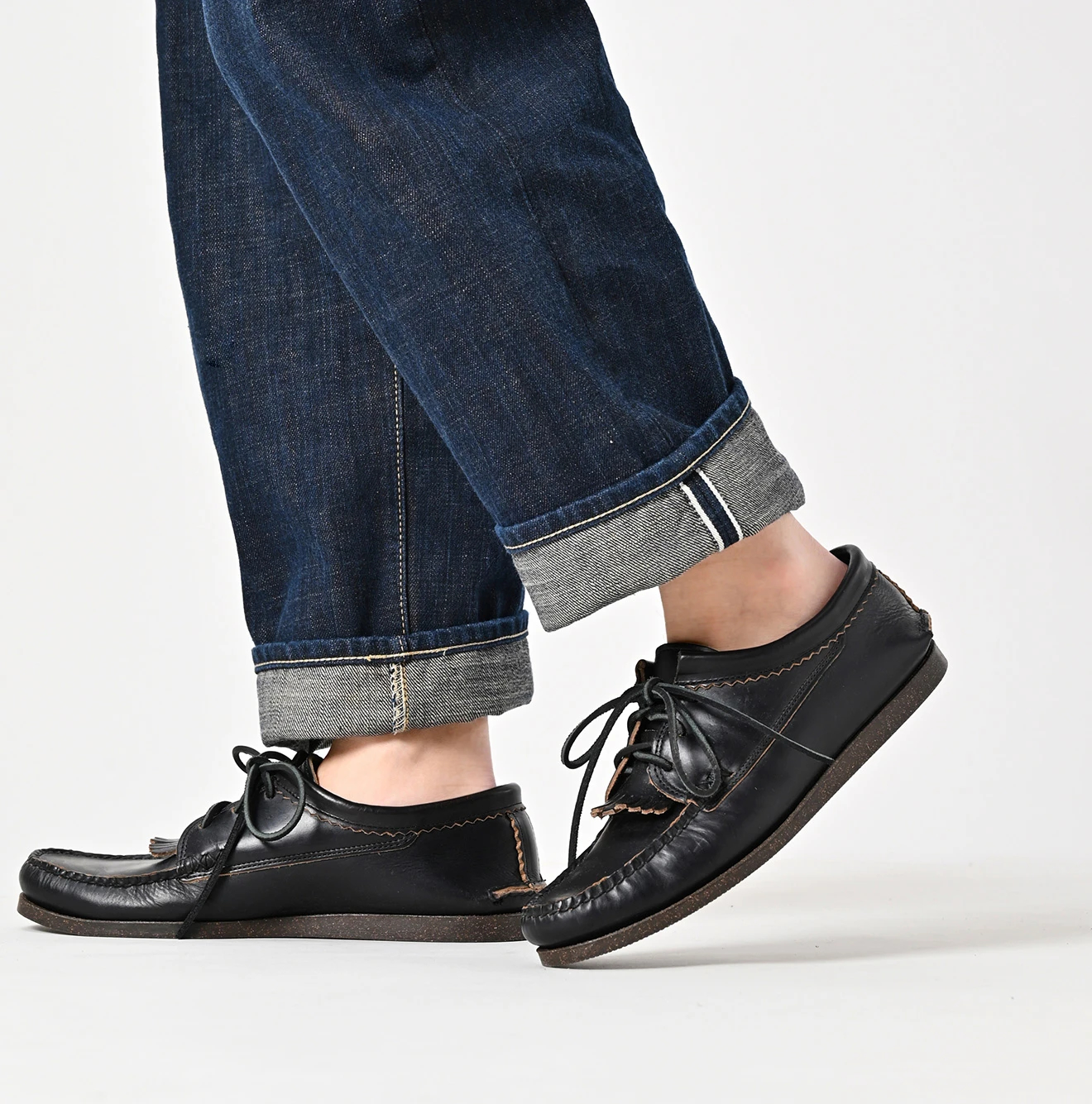 45R 黒 モカシン　サイズ36 45R（フォーティファイブアール）| YUKETENブルチャーMEN Shoes | 公式