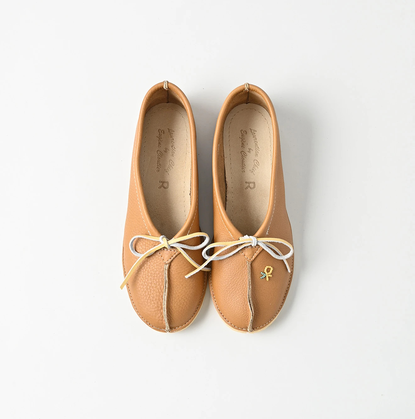 45R(フォーティファイブアール) |Laurentian Chief×45Rバレリーナスリッパ×クレープソール（ビーズ刺繍）