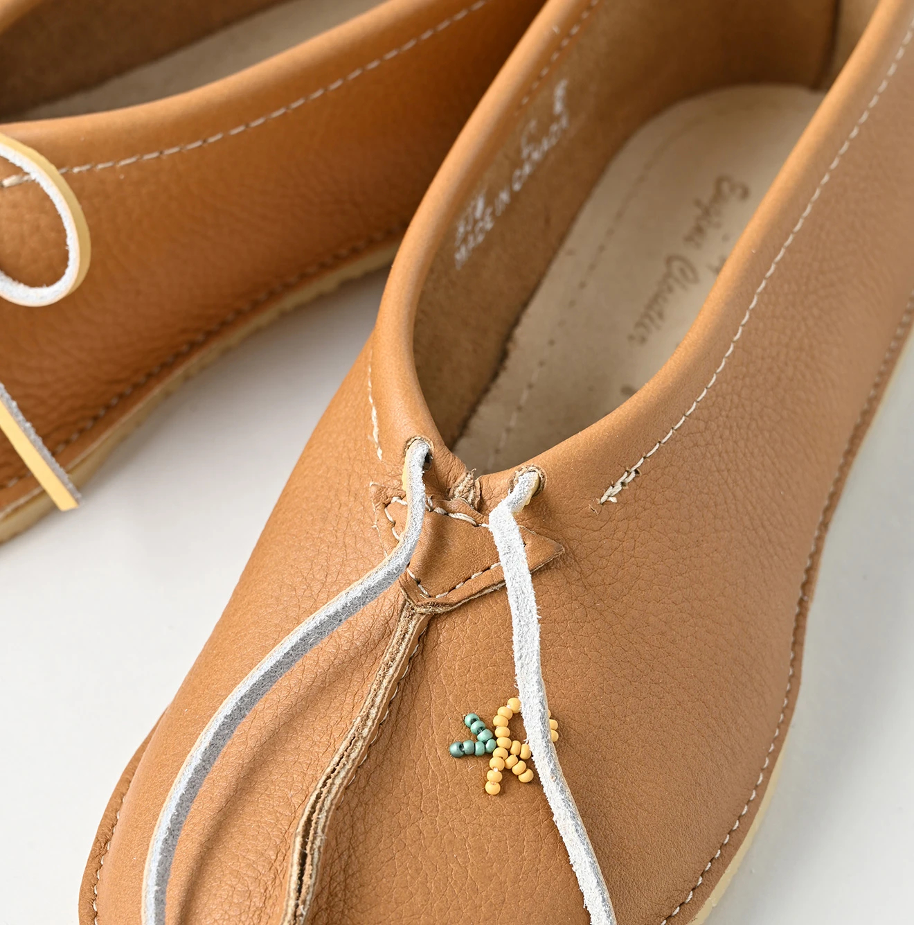 45R(フォーティファイブアール) |Laurentian Chief×45Rバレリーナスリッパ×クレープソール（ビーズ刺繍）