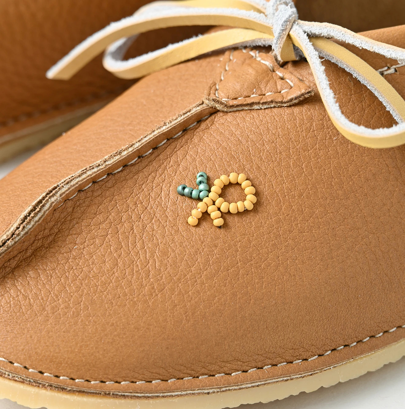 45R(フォーティファイブアール) |Laurentian Chief×45Rバレリーナスリッパ×クレープソール（ビーズ刺繍）