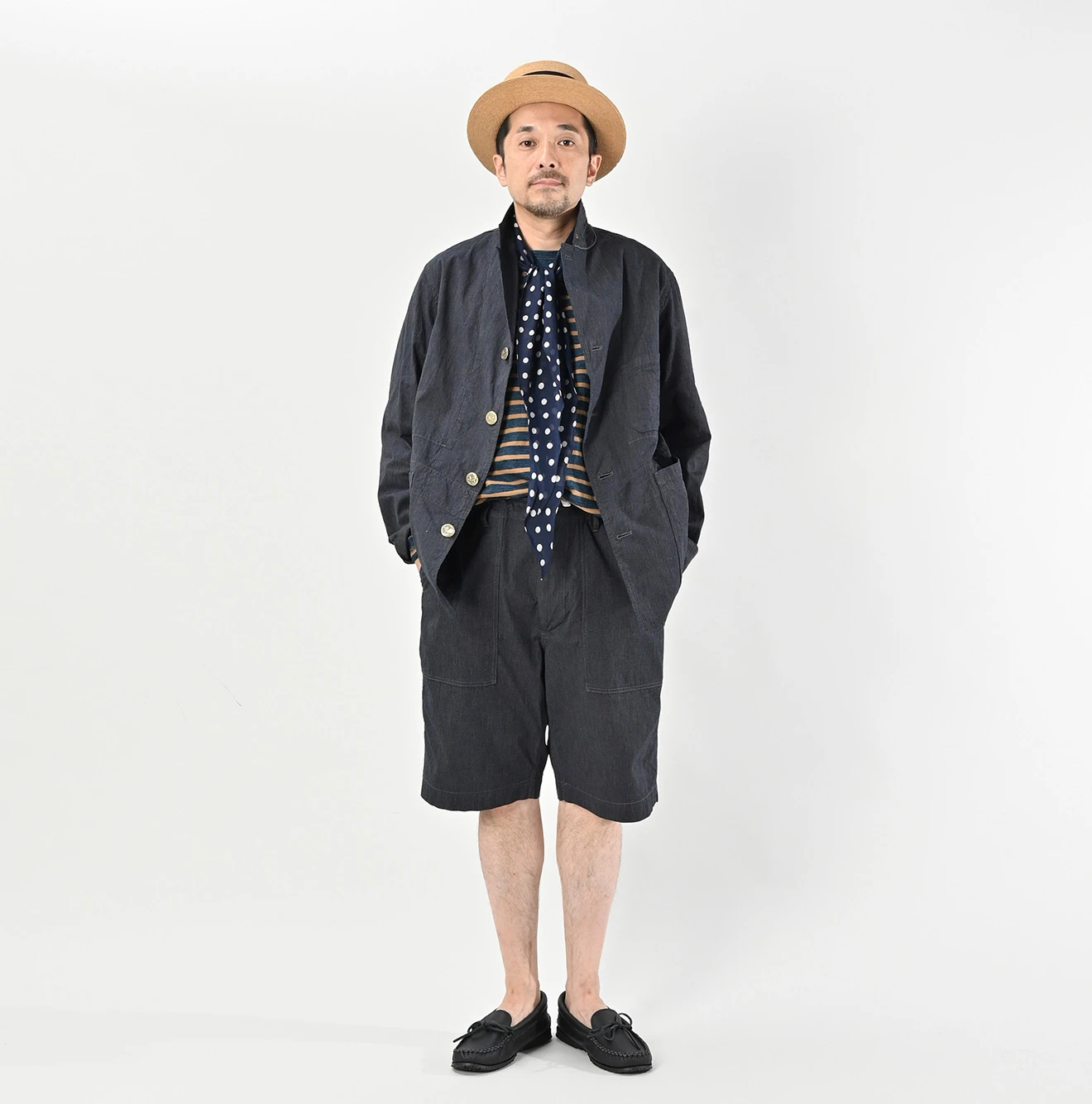 45R(フォーティファイブアール) |Laurentian ChiefレザーモックMEN