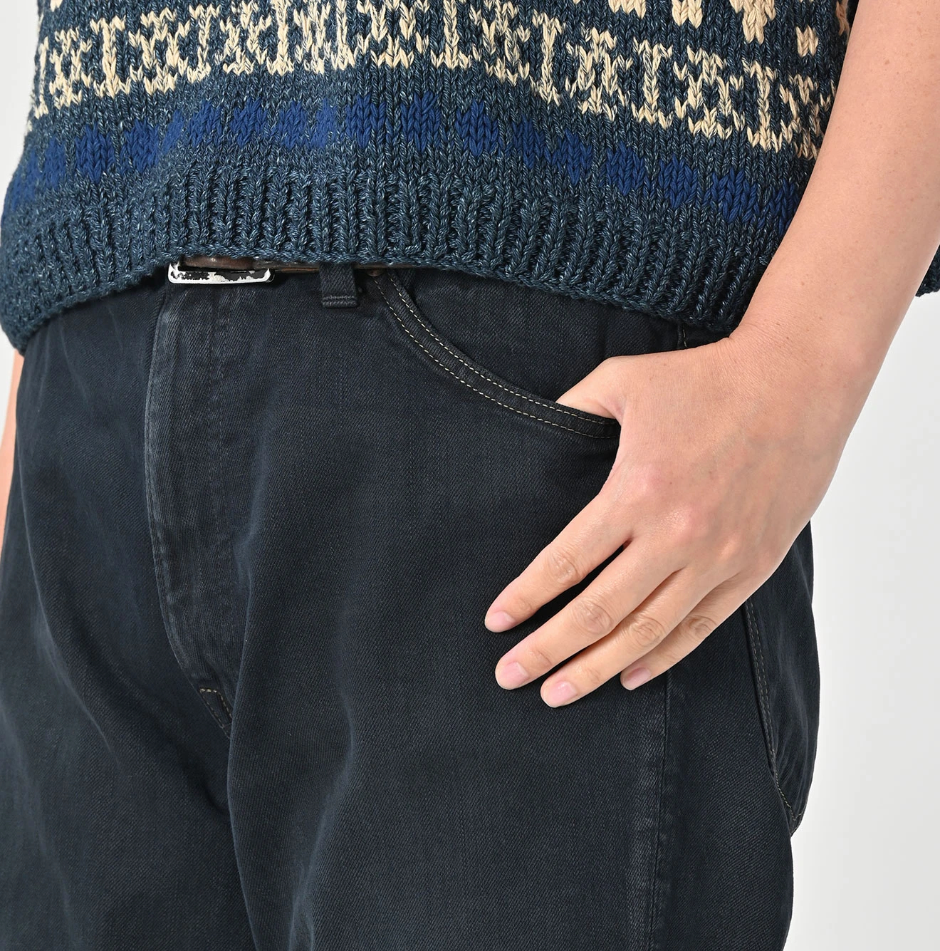 45R(フォーティファイブアール) |ライ麦ブラックデニムのクロスビー5（再び・焦）