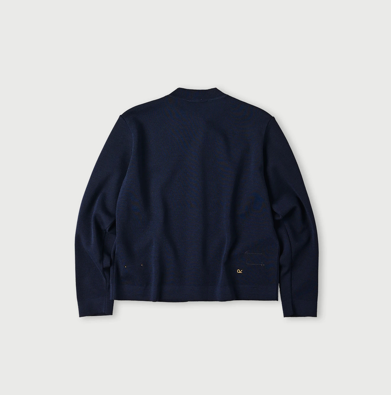 45R(フォーティファイブアール) |梳毛ウールのニットソーリボンカーディガン